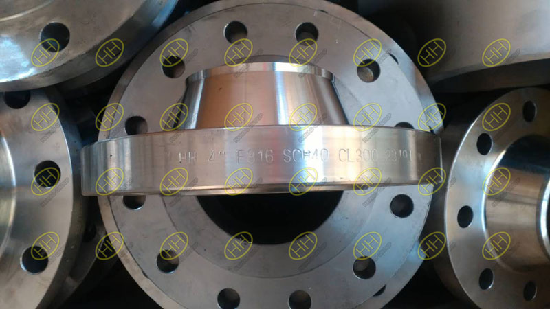 ANSI ASME B16.5 class 300 A182 F316 weld neck flange