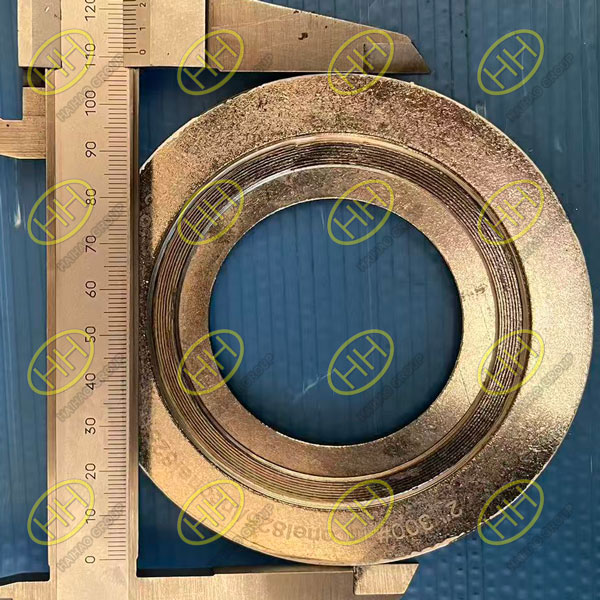 ASME B16.20 spiral wound gasket with Alloy 825 graphite filler and stainless steel 316 ring