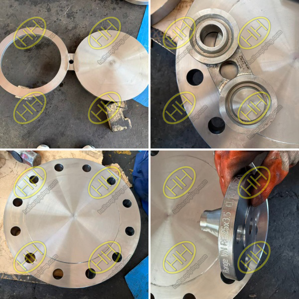 ASME B16.5 WN & blind flanges plus ASME B16.48 figure 8 spectacle blinds for Russian low-temperature pipeline project Haihao Group