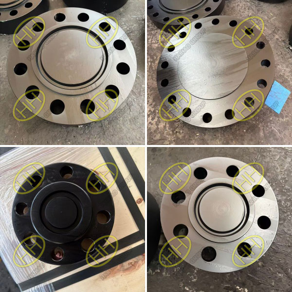 ASTM A105 RTJ blind flanges and API 6A Type 6BX blind flanges manufactured by Haihao Group
