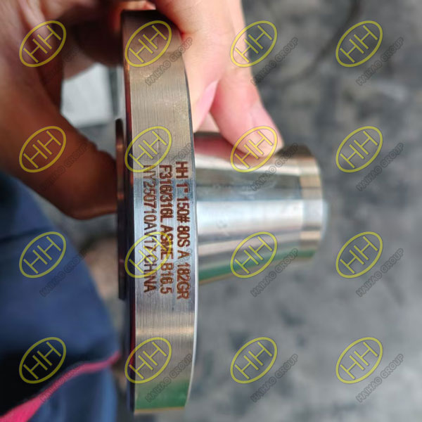 ASTM A182 F316L RF welding neck flanges ASME B16.5 shipment for ADNOC UAE project