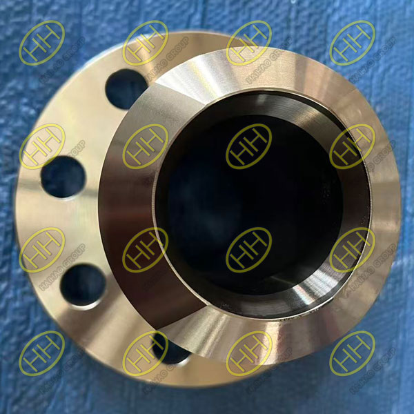 ASTM A182 F44 RF flanged weldolet supplied by Haihao Group for high pressure pipeline project in the UAE