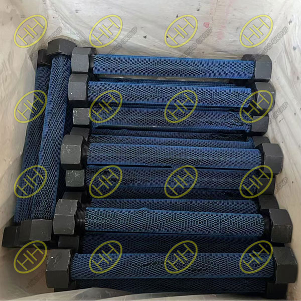 ASTM A194 Grade 7 Stud Bolts With Nuts packed for shipment