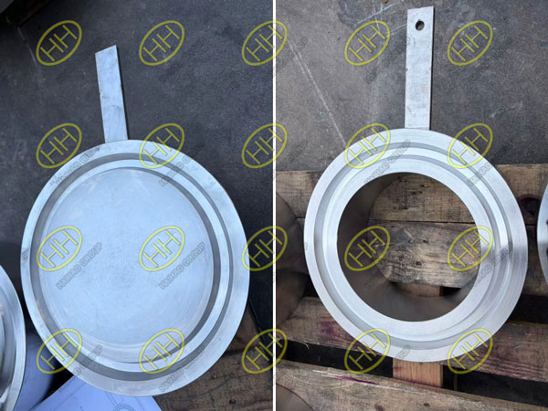 ASTM A240 S32760 F55 super duplex paddle blank and paddle spacer manufactured by Haihao Group according to ASME B16.48