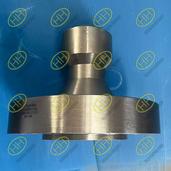 ASTM A350 LF2 RTJ flanged branch outlet Class 900 sour service
