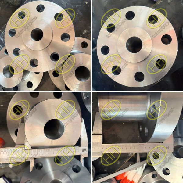 ASTM SA694 F65 long weld neck flange 900# RF manufactured by Haihao Group