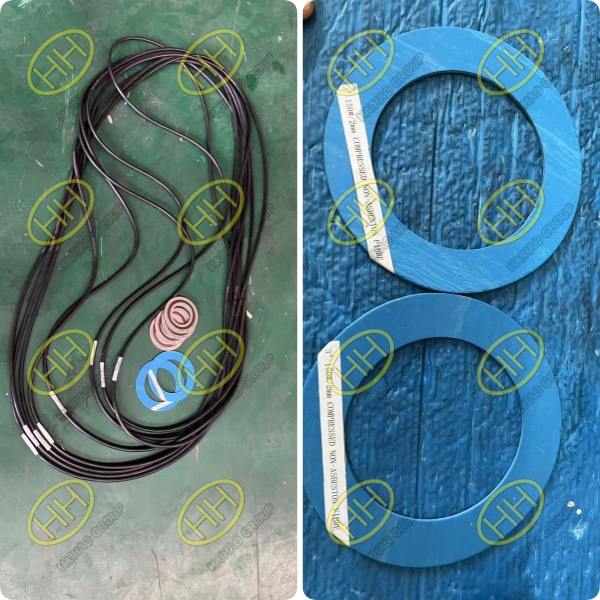 CNAF flat gasket and NBR O-ring for Kazakhstan pipeline project