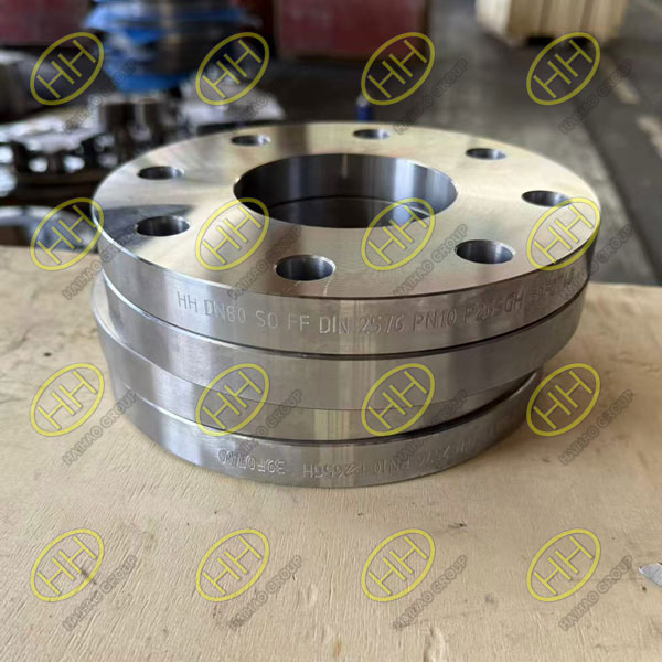 DIN 2576 P265GH slip on flanges supplied by Haihao Group for Singapore project