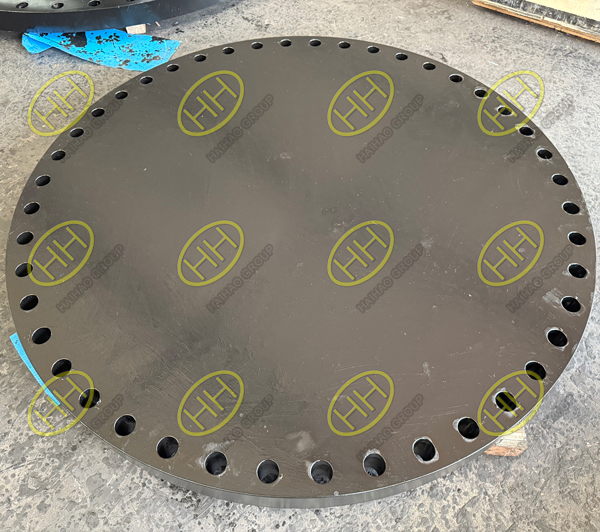 DNV-approved ASME B16.47 Series A 48-inch ASTM A105 blind flanges ready for export to Singapore – Haihao Group