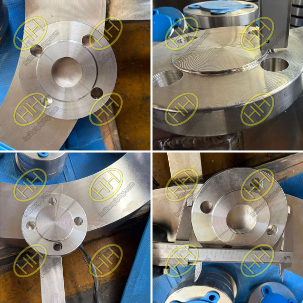 EN 1092-1 Type B raised face plate and blind flanges, 2507 super duplex and AISI 316L for Russian piping project from Haihao Group