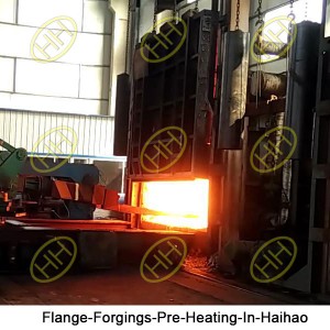 Flange-Forgings-Pre-Heating-In-Haihao