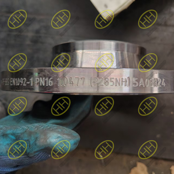 Haihao Group BS EN 1092-1 P285NH carbon steel flange manufacturing