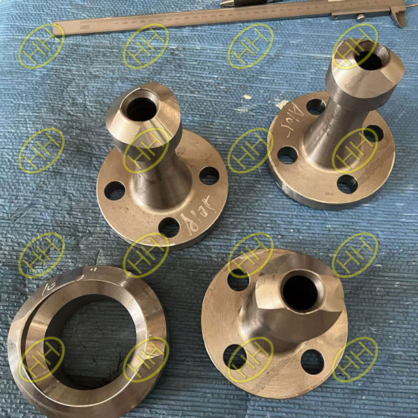 MSS SP-97 A350 LF2-CL1 forged flange branch outlet, CL600 SCH80×SCH160 RF face pipe fitting shipped to Malaysia industrial pipeline project