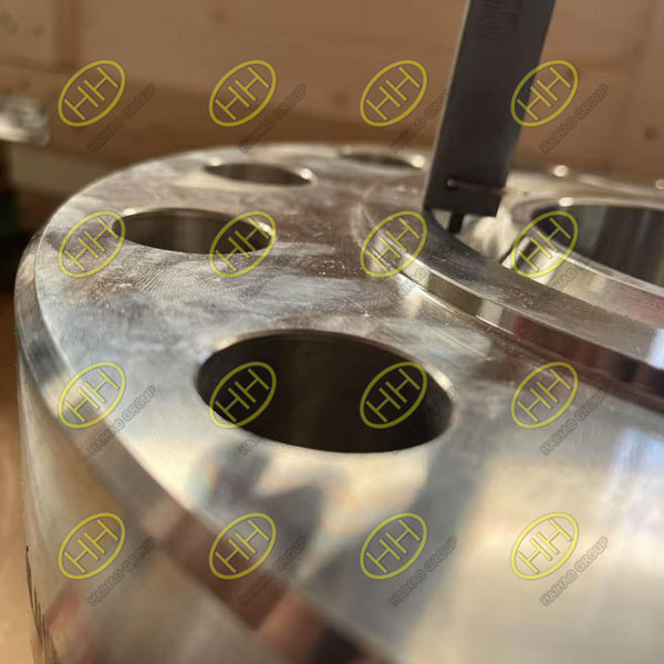Quality inspection of API 6A Type 6BX nickel alloy flange