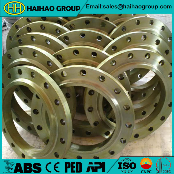 SO-RF-BS4504-PN16-A105-Yellow-Paint-Slip-On-Flanges