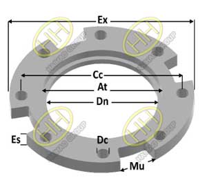 Special Notched Flange 8 Holes