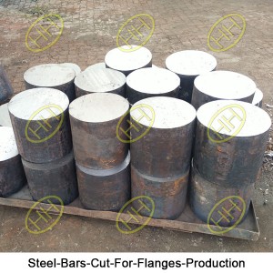 Steel-Bars-Cut-For-Flanges-Production