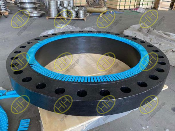 Haihao Group delivers 20 Pieces of B16.47 A CL150 A105 RF weld neck flanges