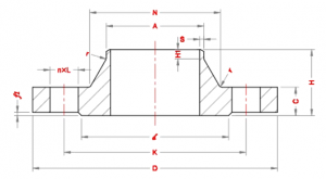 Weld-neck-Flanges-Dimensions-according-to-Standard-EN-1092-1-PN10