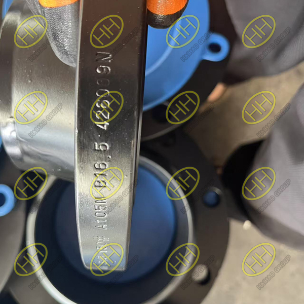 Weld neck flange WNRF carbon steel A105N for high pressure pipelines